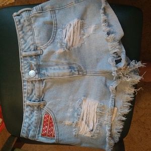 Kendall and Kylie high rise shorts